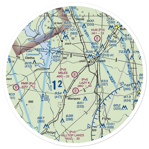 Miles Field (40TA) VFR Sectional Sticker (30 mile)