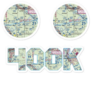 Hilltop Airport (40OK) VFR Sectional Sticker Pack
