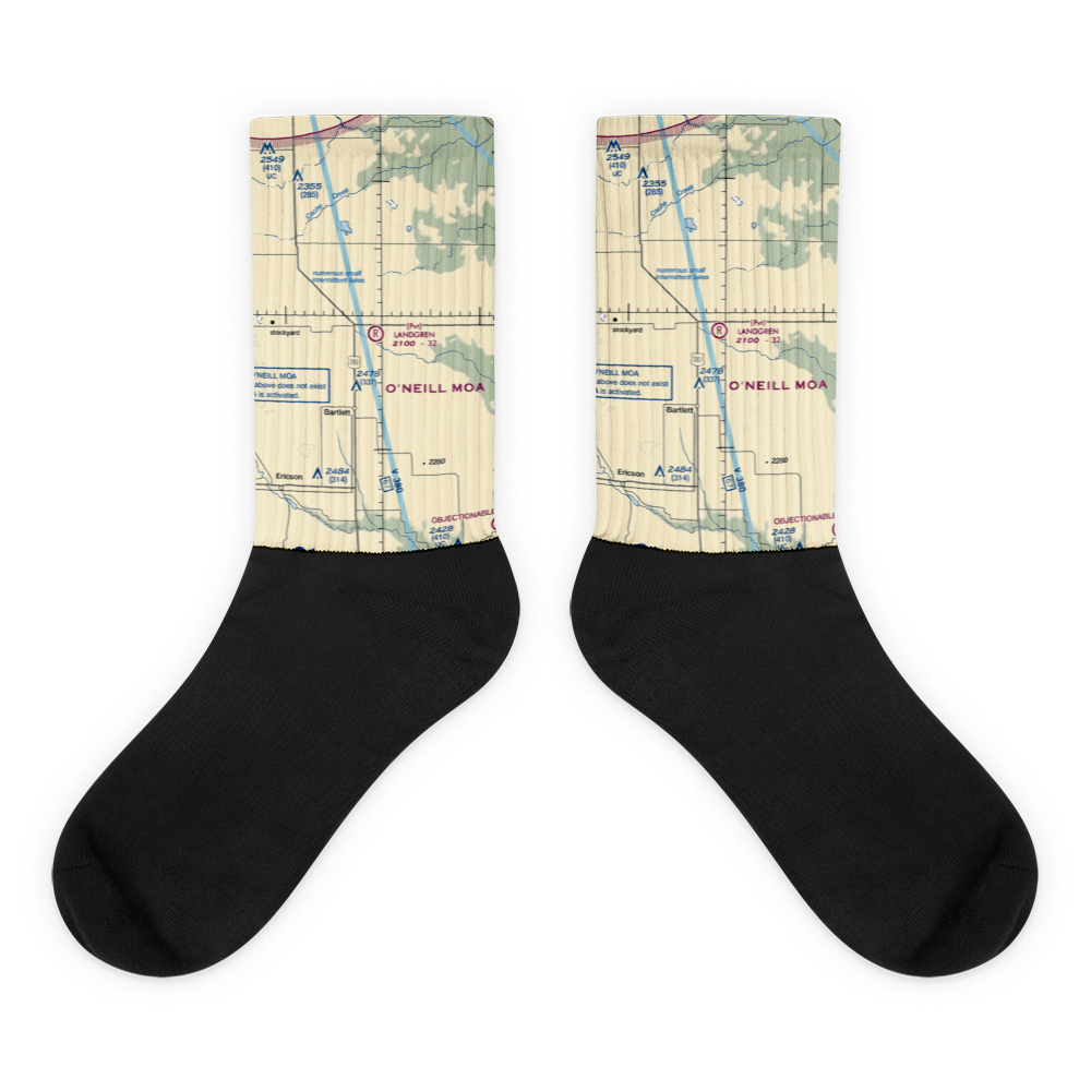Landgren Ranch Airport (40NE) VFR Sectional Socks 