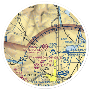 Silver Creek Airport (40MT) VFR Sectional Sticker (20 mile)
