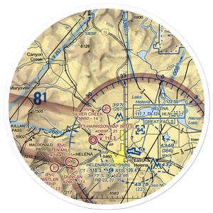 Silver Creek Airport (40MT) VFR Sectional Sticker (30 mile)