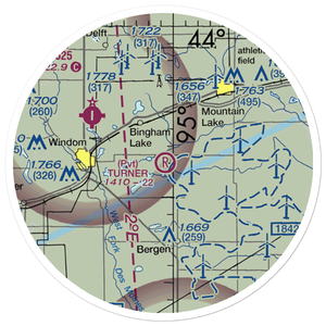 Turner Field (40MN) VFR Sectional Sticker (20 mile)