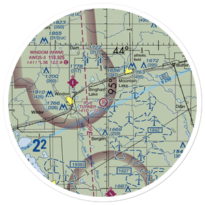 Turner Field (40MN) VFR Sectional Sticker (30 mile)