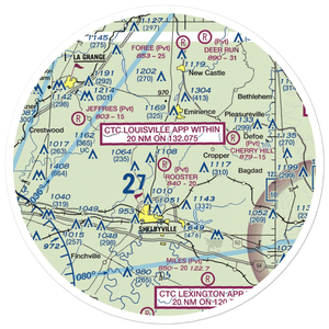 Rooster Field (40KY) VFR Sectional Sticker (30 mile)