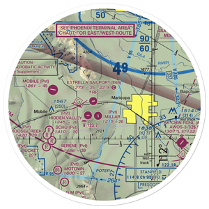 Boulais Ranch Airport (40AZ) VFR Sectional Sticker (30 mile)