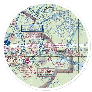 Sterling Air Park (40AK) VFR Sectional Sticker (30 mile)