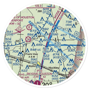 Ken Ada Ranch Airport (3XS8) VFR Sectional Sticker (20 mile)