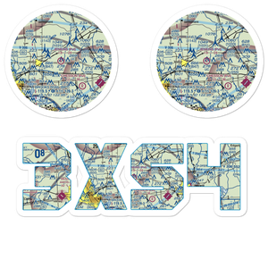 Jenkins Airport (3XS4) VFR Sectional Sticker Pack