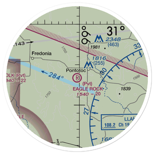 Eagle Rock Ranch Airport (3XA7) VFR Sectional Sticker (20 mile)
