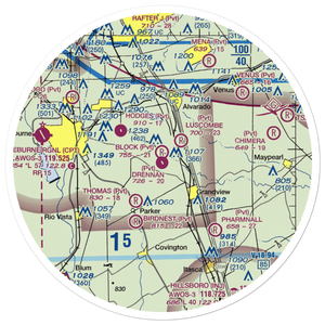 Drennan Airport (3XA0) VFR Sectional Sticker (30 mile)