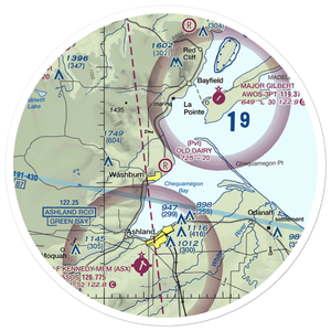 Old Dairy Airport (3WN2) VFR Sectional Sticker (30 mile)