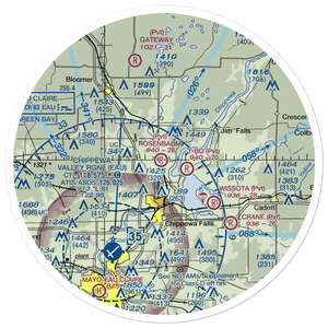 Rosenbaum Field (3WI9) VFR Sectional Sticker (30 mile)