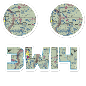 Flying 'O' Airport (3WI4) VFR Sectional Sticker Pack