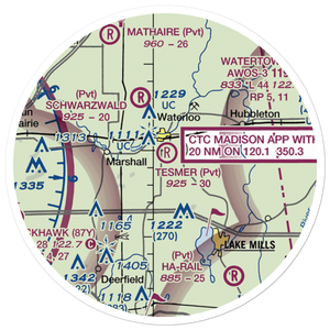 Tesmer Airport (3WI2) VFR Sectional Sticker (20 mile)