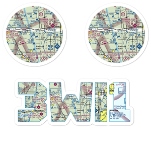Olson's Airport (3WI1) VFR Sectional Sticker Pack