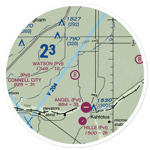 Watson Airport (3WA4) VFR Sectional Sticker (20 mile)