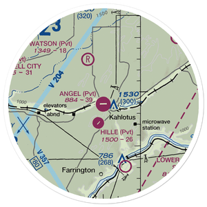 Angel Park Airport (3WA3) VFR Sectional Sticker (20 mile)