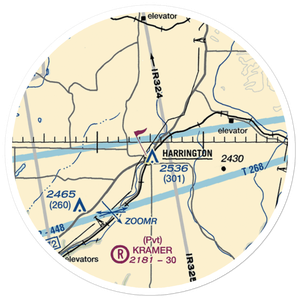 Hanes Airport (3WA2) VFR Sectional Sticker (20 mile)