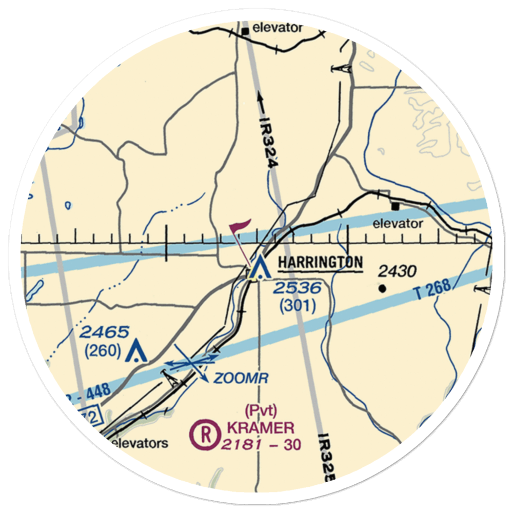 Hanes Airport (3WA2) VFR Sectional Sticker (20 mile) 