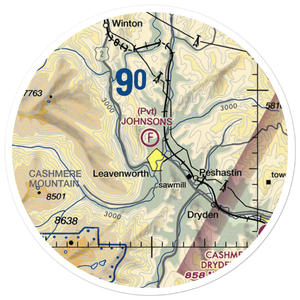 Johnson's Landing Ultralightport (3WA1) VFR Sectional Sticker (20 mile)