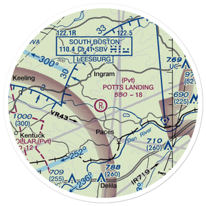 Birch Creek Plantation Airport (3VG9) VFR Sectional Sticker (20 mile)