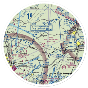 Birch Creek Plantation Airport (3VG9) VFR Sectional Sticker (30 mile)