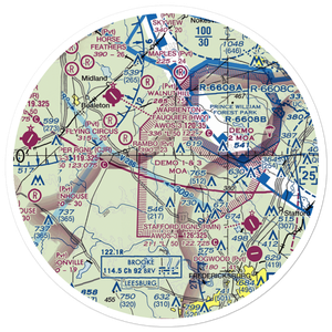 Hartwood Airport (3VG7) VFR Sectional Sticker (30 mile)