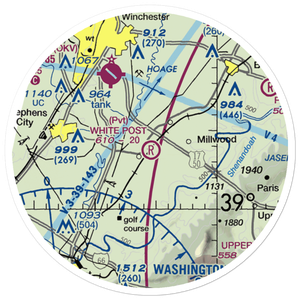 White Post Airport (3VA7) VFR Sectional Sticker (20 mile)