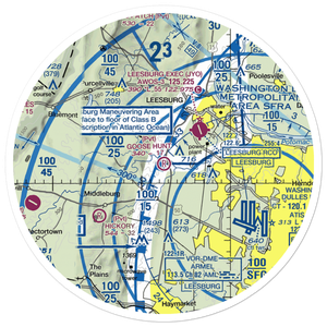 Goose Hunt Farm Airport (3VA5) VFR Sectional Sticker (30 mile)