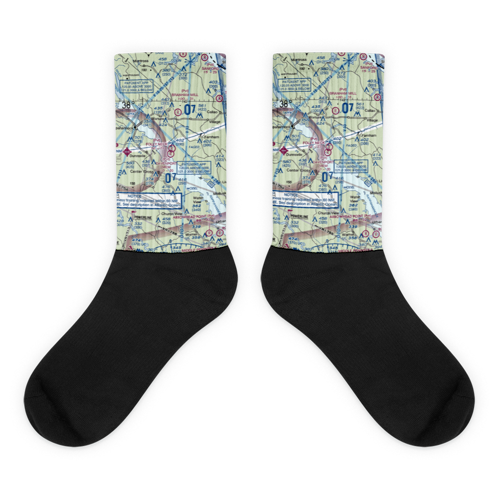 Bill Davenport Memorial Airport (3VA4) VFR Sectional Socks 