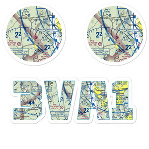The Meadows Airport (3VA1) VFR Sectional Sticker Pack