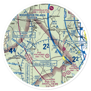 Ayres-Aicp Airport (3VA0) VFR Sectional Sticker (30 mile)