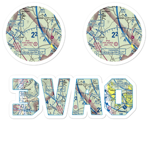 Ayres-Aicp Airport (3VA0) VFR Sectional Sticker Pack