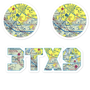 Rafter J Airport (3TX9) VFR Sectional Sticker Pack
