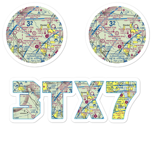 Flying P Airport (3TX7) VFR Sectional Sticker Pack