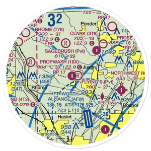 Flying S Farm Airport (3TX2) VFR Sectional Sticker (20 mile)