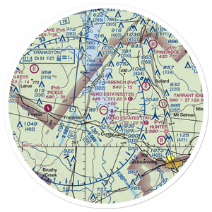 Paradise Point Airport (3TX1) VFR Sectional Sticker (30 mile)