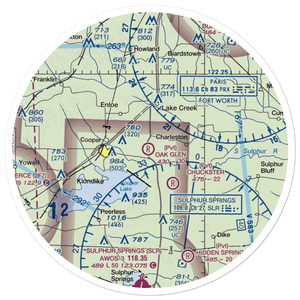 Oak Glen Ranch Airport (3TS9) VFR Sectional Sticker (30 mile)