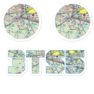 Purdy-Nielsen Memorial Airpark (3TS5) VFR Sectional Sticker Pack