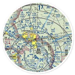 East Side Airport (3TS0) VFR Sectional Sticker (30 mile)