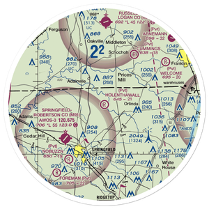 Holenthawall Airport (3TN9) VFR Sectional Sticker (30 mile)