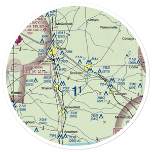 Wayne's World Airport (3TN3) VFR Sectional Sticker (30 mile)