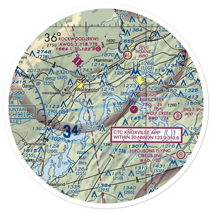 Merian Seaplane Base (3TN2) VFR Sectional Sticker (30 mile)