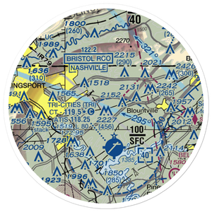 Indian Springs Airport (3TN0) VFR Sectional Sticker (20 mile)