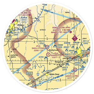 Skellytown Airport (3TE6) VFR Sectional Sticker (30 mile)