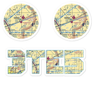 Stamps Field (3TE5) VFR Sectional Sticker Pack