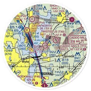 Lazy Dog Ranch Airpark (3TE3) VFR Sectional Sticker (20 mile)