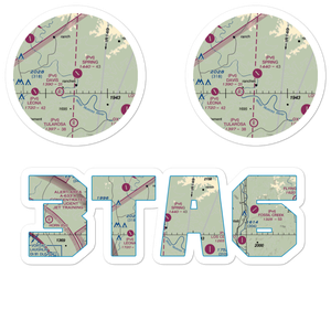 Spring Ranch Airport (3TA6) VFR Sectional Sticker Pack