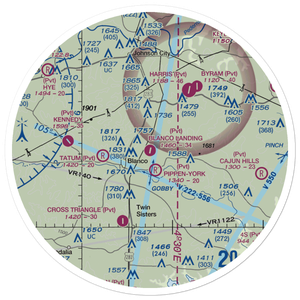 Blanco Landing Airport (3TA5) VFR Sectional Sticker (30 mile)