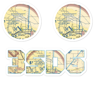 Running Colors Airport (3SD6) VFR Sectional Sticker Pack